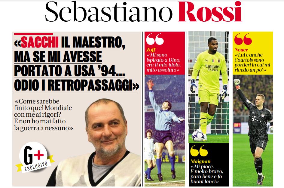 米兰传奇门将罗西专访：迈尼昂非常出色 唐纳鲁马是意大利的未来