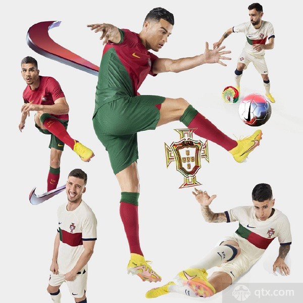 葡萄牙发布世界杯主客场球衣 C罗B费领衔出镜