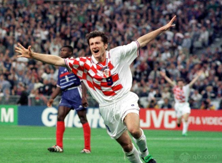 1998年世界杯射手榜前十名单：克罗地亚传奇名宿达沃苏克位列榜首