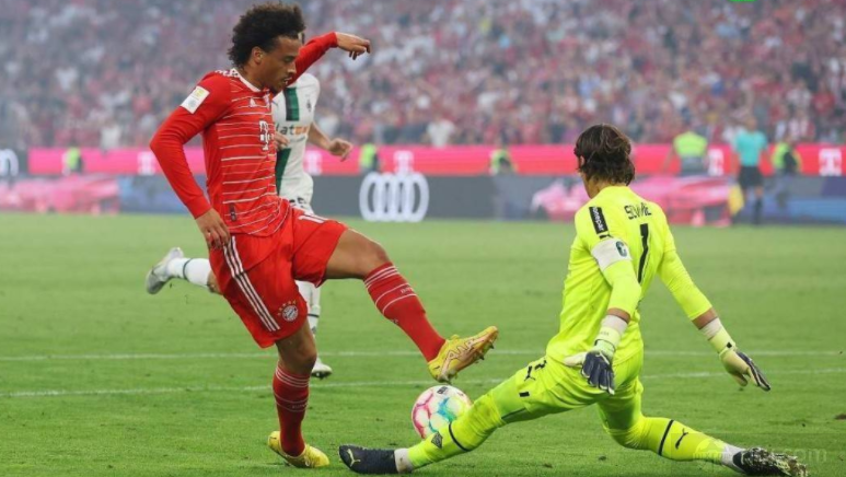 德甲拜仁慕尼黑1-1门兴格拉德巴赫 索默单场19次扑救