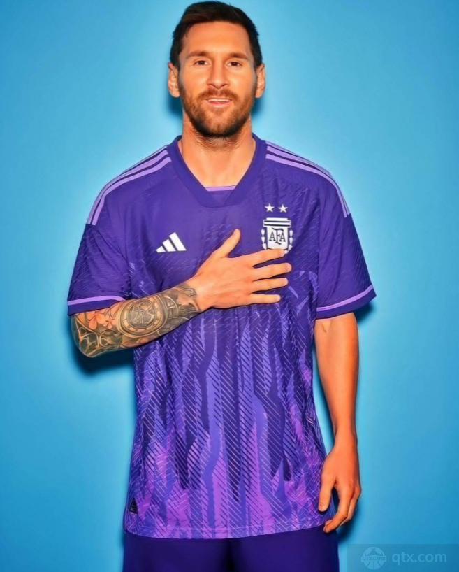 2022阿根廷世界杯客场球衣发布 紫色为主辅以银色