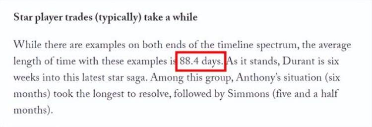 杜兰特多久回归「杜兰特申请交易多久能达成10大球星经历回顾平均耗时884天」