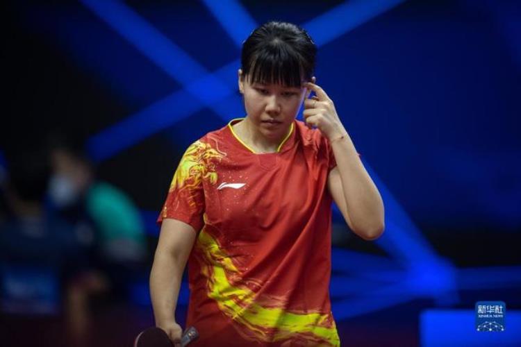 全国乒乓球锦标赛团体赛女子八分之一决赛孙颖莎以3比0战胜广东队球员陈梓颖