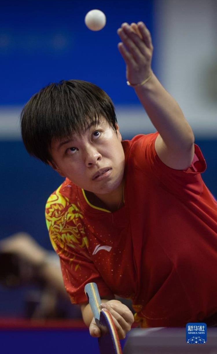 全国乒乓球锦标赛团体赛女子八分之一决赛孙颖莎以3比0战胜广东队球员陈梓颖