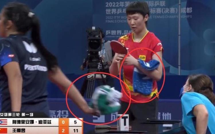 实力差距都是3:0赛后谁注意陈梦王曼昱的毛巾真没法打