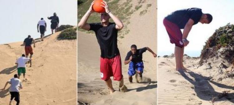NBA球员休赛期如何训练背着降落伞跑步詹皇高科技装备训练