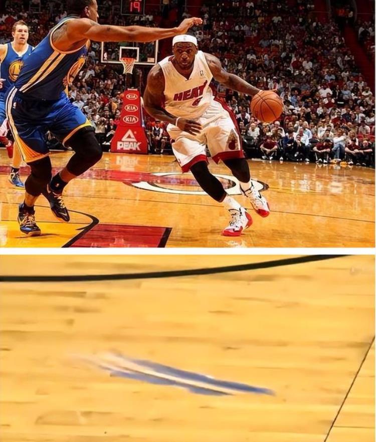 NBA对抗强度有多夸张詹姆斯踩出刹车印威少脸被撞出坑