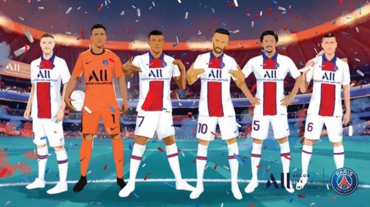 巴黎圣日耳曼新队标「巴黎圣日耳曼足球俱乐部创意卡通形象揭晓2020/21赛季新标志球衣」