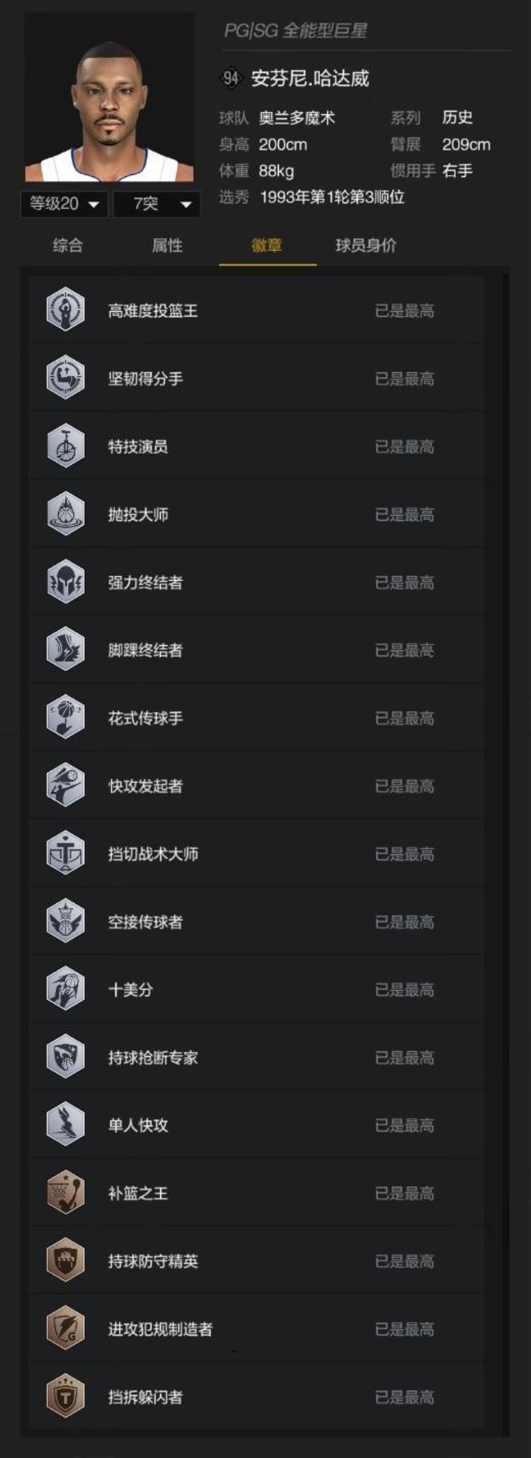 nba2kol2s3赛季历史球员「NBA2kol2历史S3系列球员已经全面上线哪些是让你眼红的球员」