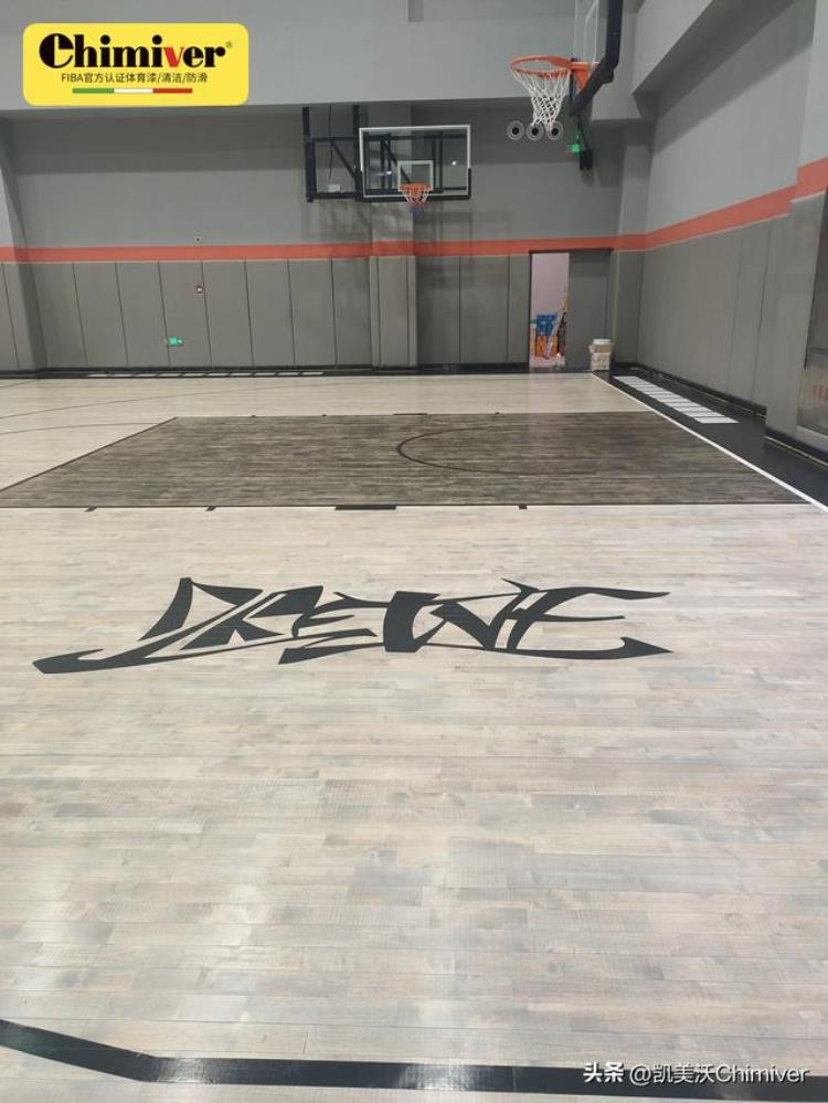 NBA地板设计「盘点NBA球队木地板彩绘风格及实际应用篮网篇」