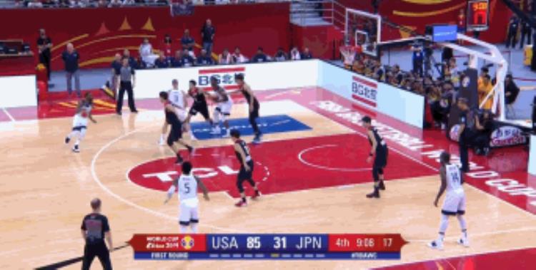 美国vs日本篮球比分「重庆体彩竞彩特约篮球世界杯战报98:45美国队大胜日本队53分」