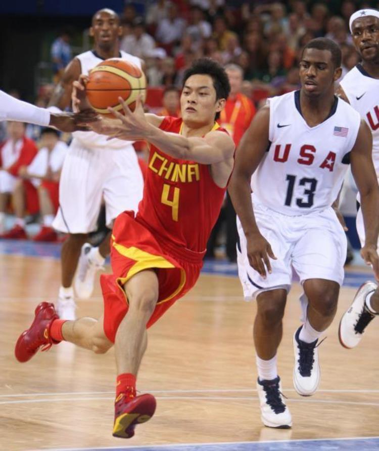 08年中国男篮人员,姚明易建联对比