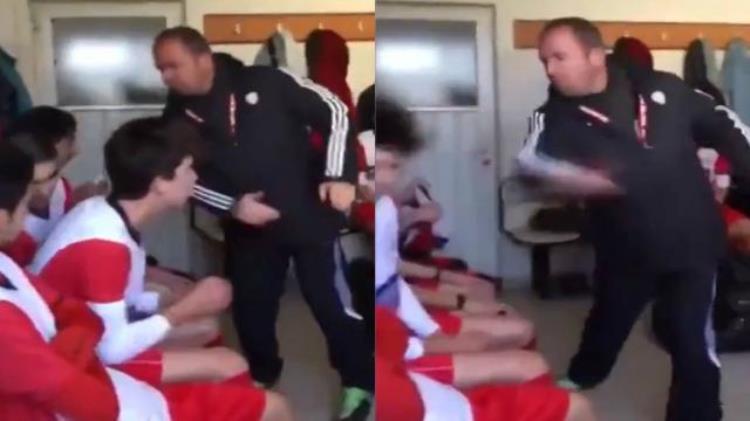土耳其足球教练因比分落后挨个扇队员耳光教训被曝光拒不道歉