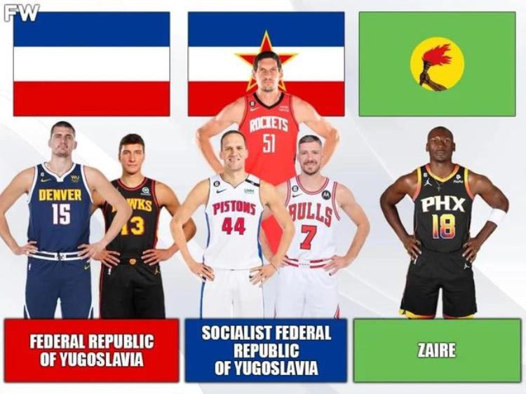 美媒列出现役六名出生在国家现在不复存在的NBA球员有人拿到MVP