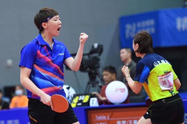 乒乓球丨全国锦标赛陈梦/王曼昱获得女双冠军