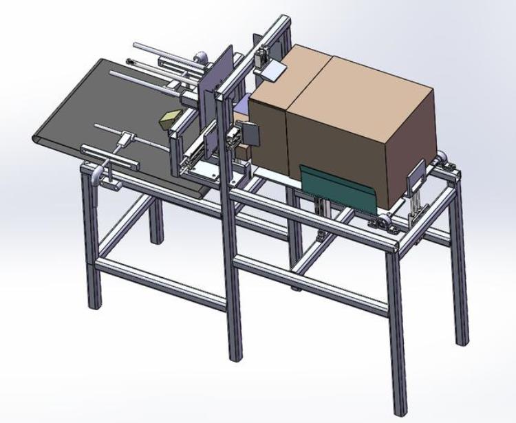 ZX自动装盒机3D数模图纸Solidworks设计