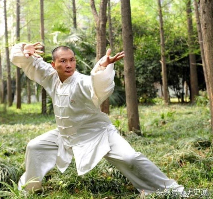 他大清神武营教练被杨露禅赞为张三丰转世独门绝技飞石击物