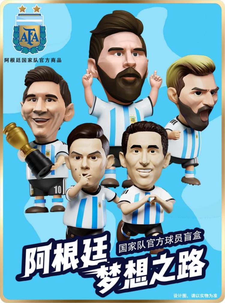 阿根廷国家队授权一品堂潮玩推出阿根廷国家队官方球员盲盒