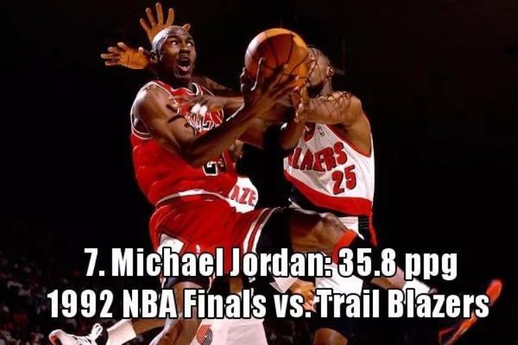 乔丹总决赛场均40分「谁是NBA总决赛最强之人乔丹场均41分稳居榜首现役2人进前25」