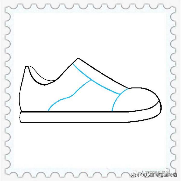 鞋子的画法儿童简笔「儿童简笔画精选鞋子的绘画步骤」