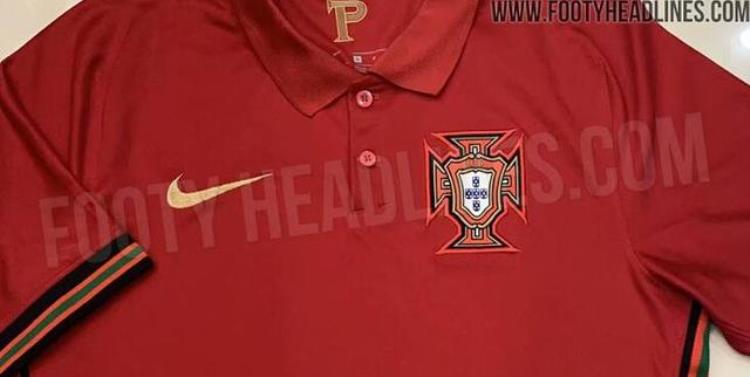 意大利欧冠球衣「葡萄牙队欧洲杯主场球衣谍照复古设计衣领有纽扣」