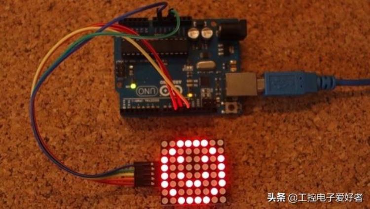 Arduino乒乓球游戏之8×8点阵应用