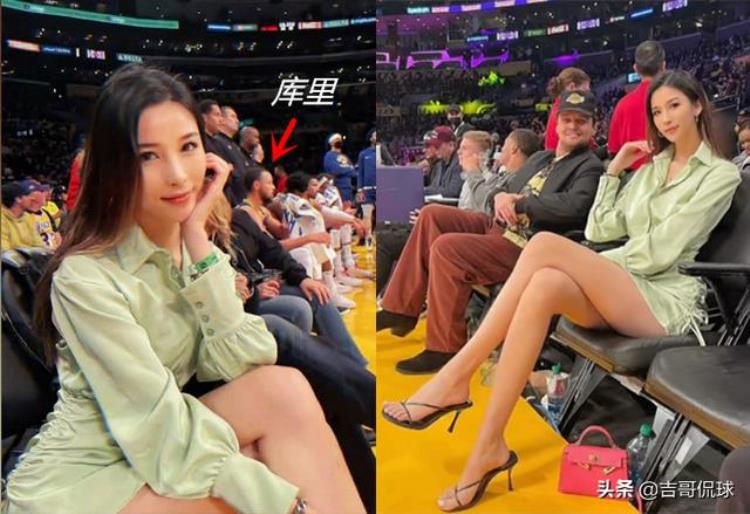 詹皇56分之夜场边的美女又火了超长美腿秀翻全场