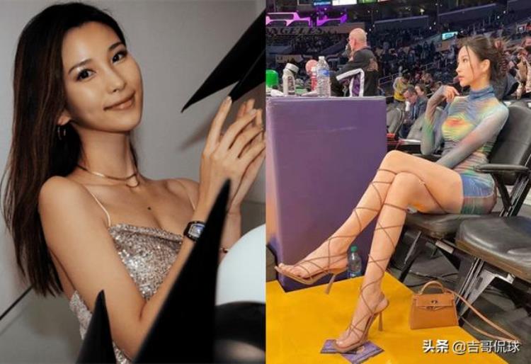 詹皇56分之夜场边的美女又火了超长美腿秀翻全场