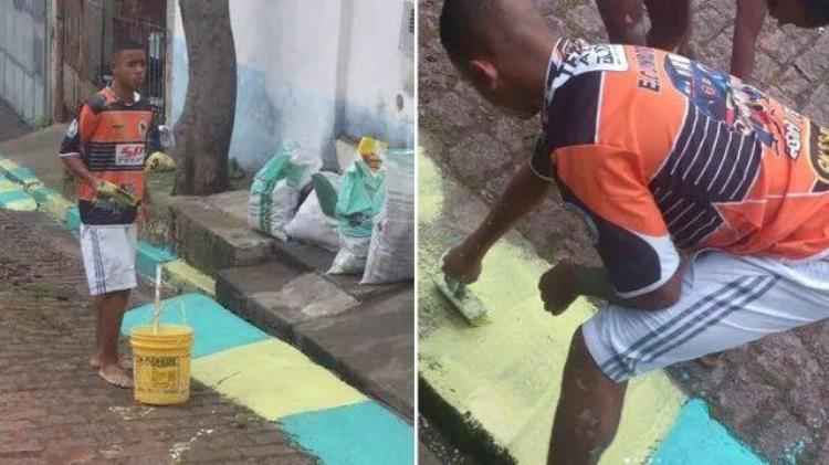 励志四年的在街上刷漆的少年如今成了巴西队队长