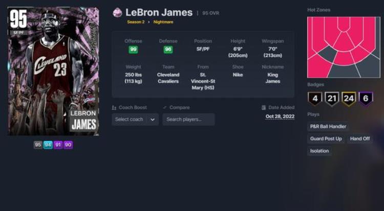 2K23万圣节卡包评测老詹阿泰沃尔三张顶阵卡包强势登场