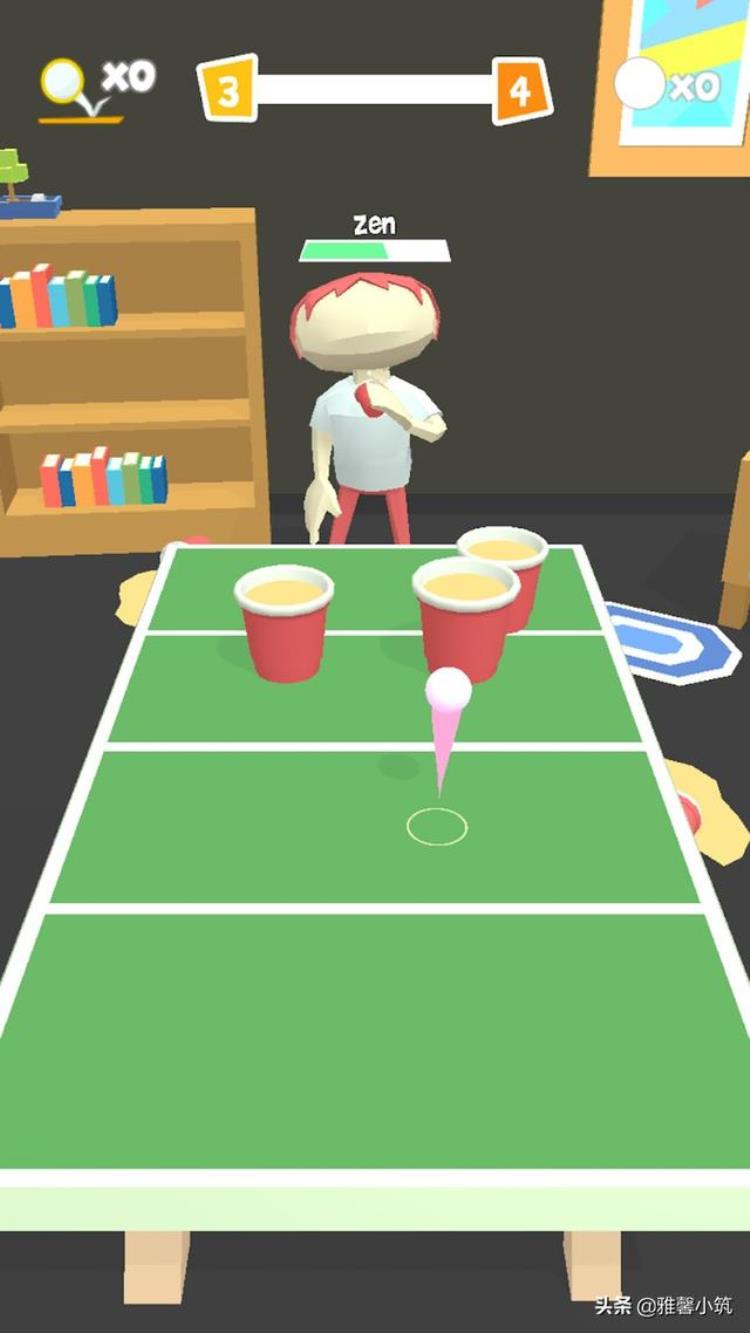 乒乓球投壶拓展游戏「投篮入杯的另类乒乓球手游PongParty3D」