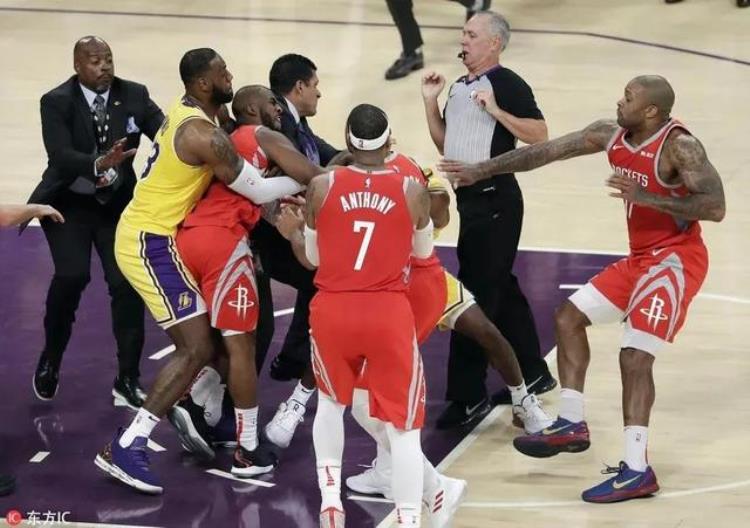 nba打架最多的球星「美媒列出NBA打过架的最强十人阵容他们一起能夺几冠」