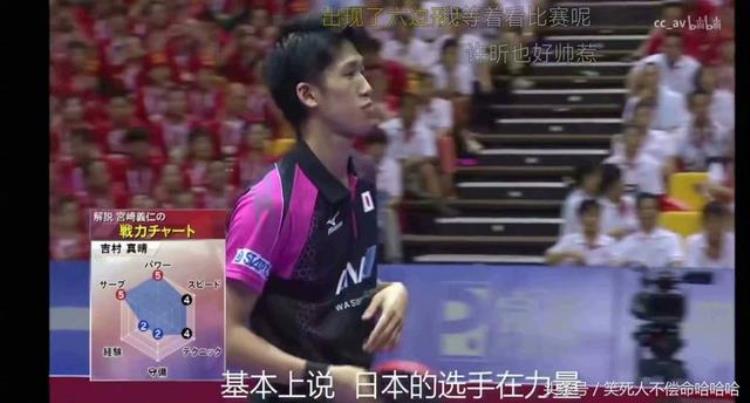 乒乓球比赛日本解说员爆笑解说对方没有缺点毕竟世界第一啊