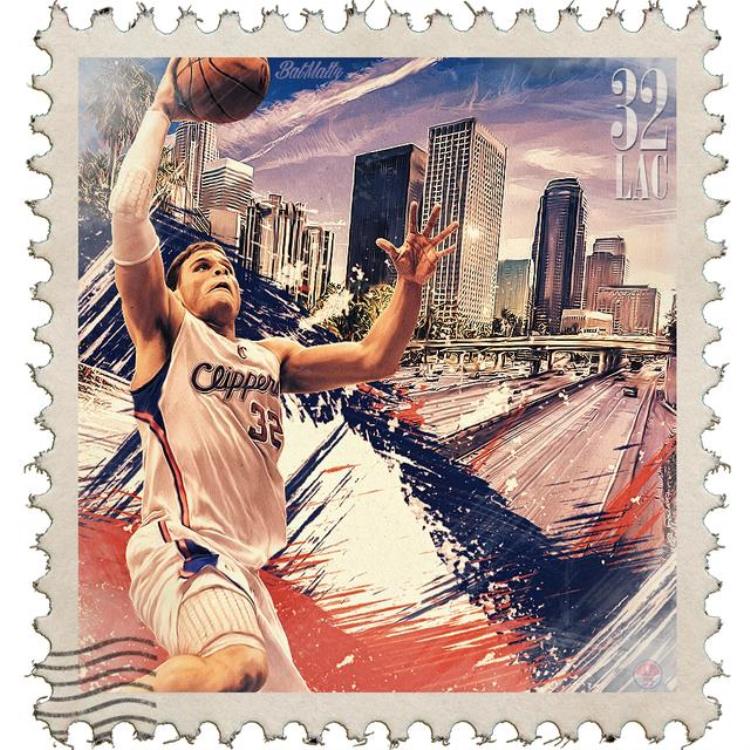 nba收藏「NBA球星版邮票快来集邮了看看有有你们喜欢的球星吗」