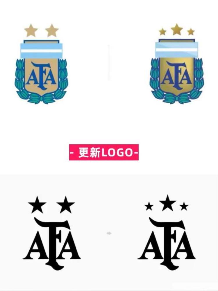 阿根廷国家队图标「夺冠后阿根廷国家队更新LOGO闪瞎谁的眼」