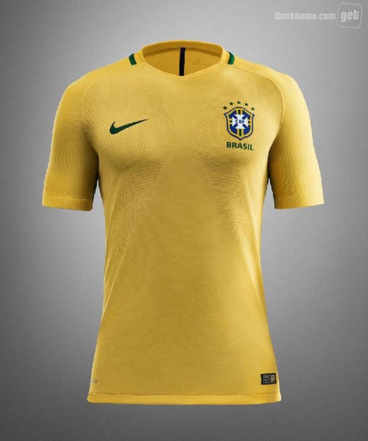 耐克赞助巴西国家队「桑巴军团耐克发布2016年巴西国家队主客场球衣」
