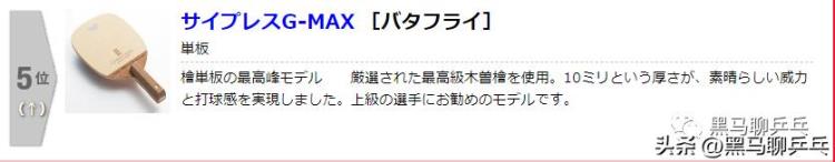 日本底板销量「日本本土销量前十直板篇」