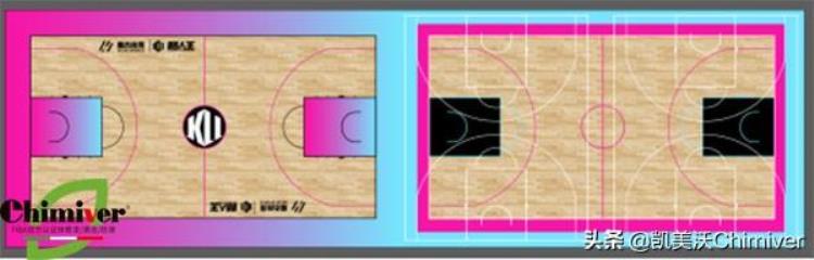 篮球馆木地板一般多少钱「体育馆篮球木地板彩漆重涂刷漆无锡魔杰球馆施工案例」
