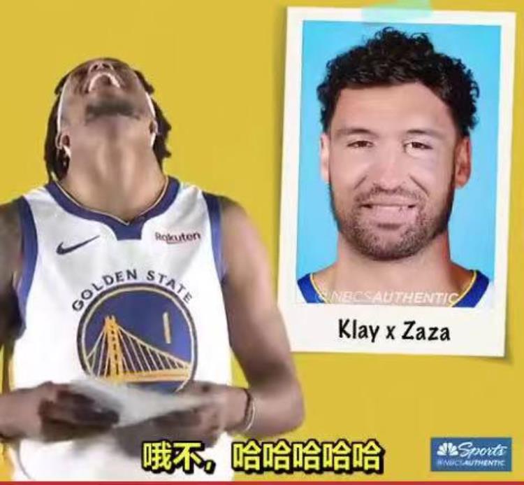 勇士球员大混脸你能认出是哪2人的脸混合汤神扎扎太有喜感