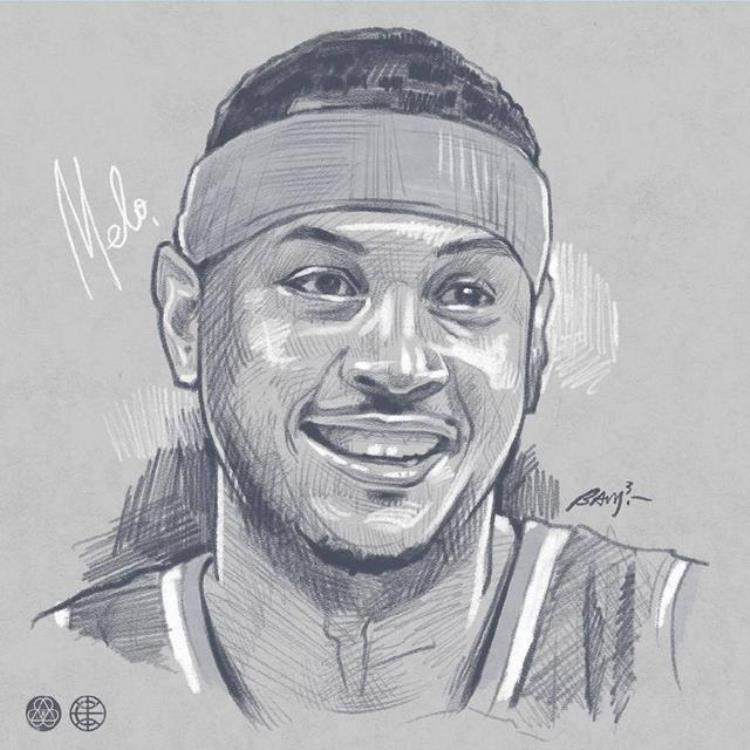 nba球星黑白背影头像「一波头像请查收NBA球星黑白素描肖像」