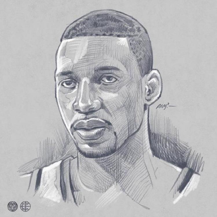 nba球星黑白背影头像「一波头像请查收NBA球星黑白素描肖像」