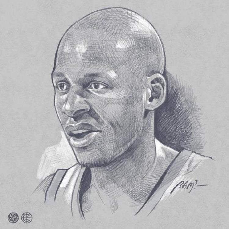 nba球星黑白背影头像「一波头像请查收NBA球星黑白素描肖像」