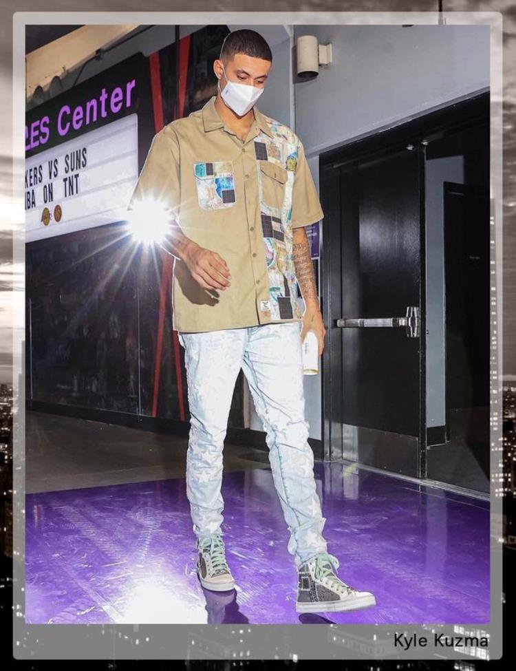 NBA球员通道短袖衬衫穿搭示范单品推介