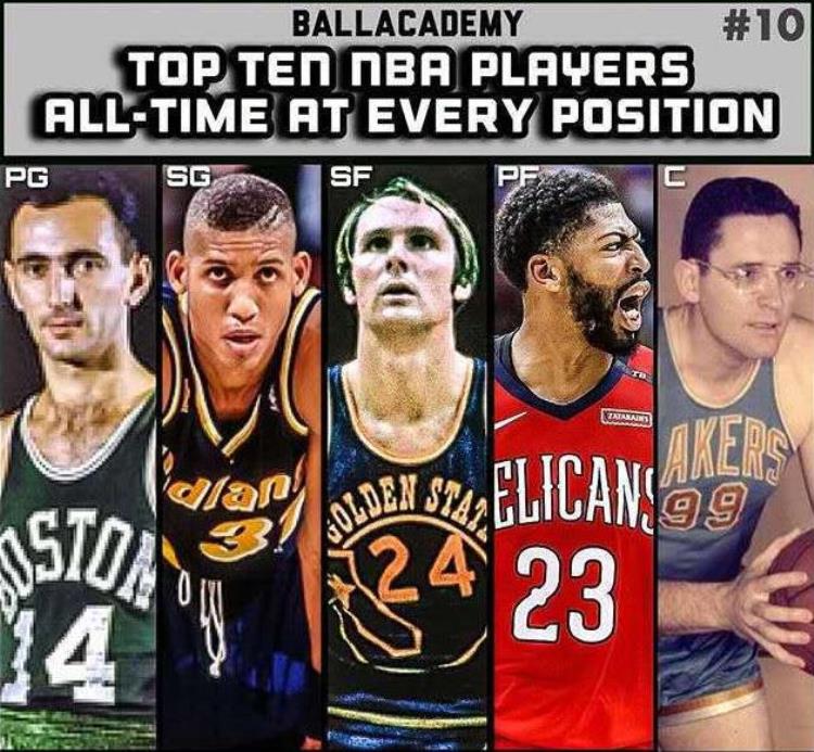 美媒评选nba历史十大巨星「美媒排出10套NBA历史巨星阵容哪一套最强最后一组简直欺负人」