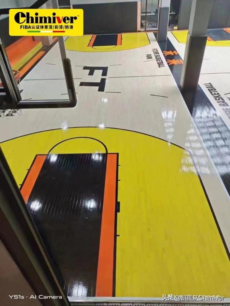 涂料篮球场「江西宜春FT篮球馆彩漆效果图艺术美学与篮球运动的融合」