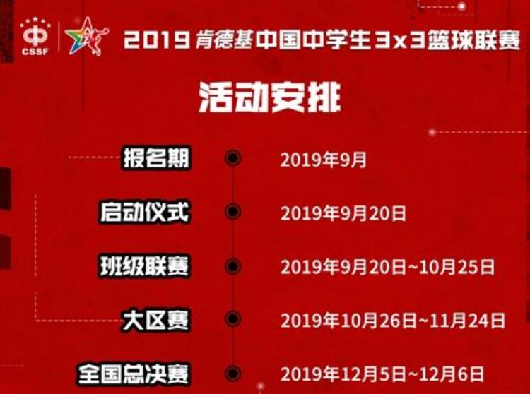 肯德基三人篮球赛报名 2020「2019肯德基中国中学生3X3篮球联赛全国启动仪式举行」