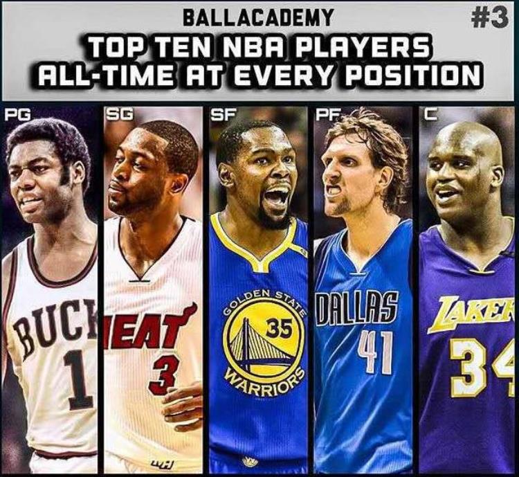 美媒评选nba历史十大巨星「美媒排出10套NBA历史巨星阵容哪一套最强最后一组简直欺负人」