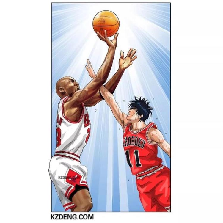 灌篮高手篮球壁纸「当NBA遇上灌篮高手每张图都炫酷得可以当壁纸赶快马住」