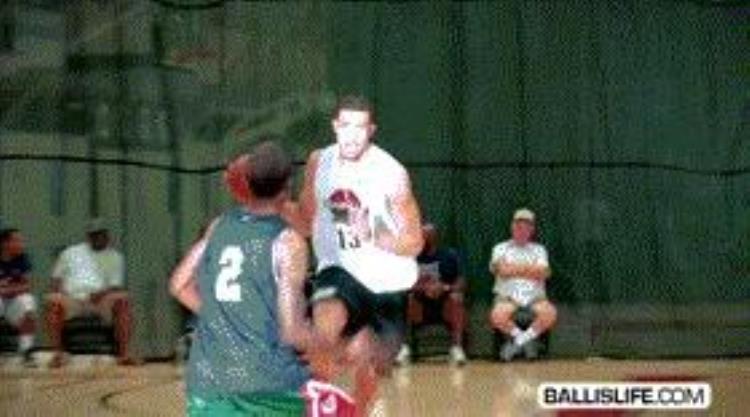 小乔丹模仿保罗运球什么水平「别小瞧NBA球员的基本功小乔丹胯下运球PK保罗西蒙斯三分9连中」