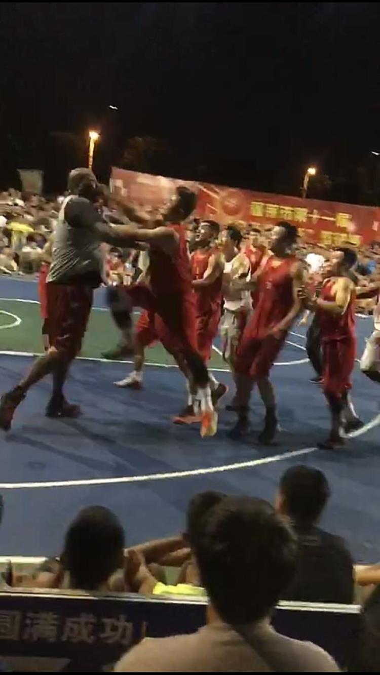 烟台蓬莱渤海燃气杯篮球赛发生群殴外援事件事情真相是